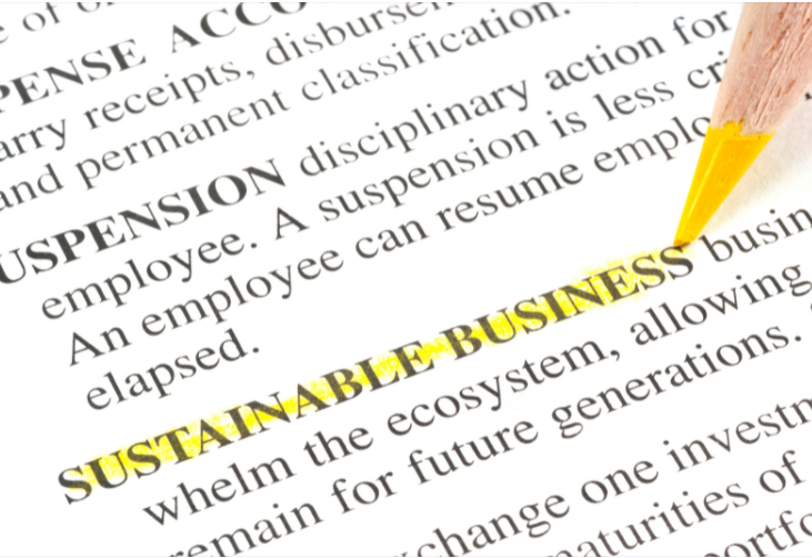 How can businesses become more sustainable?